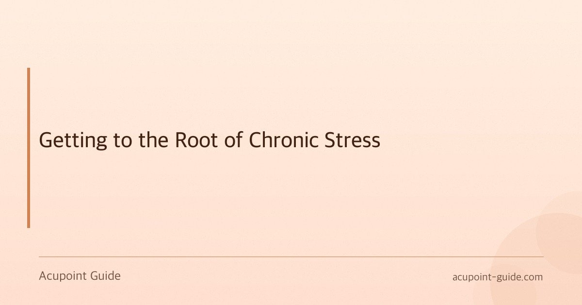 Getting to the Root of Chronic Stress