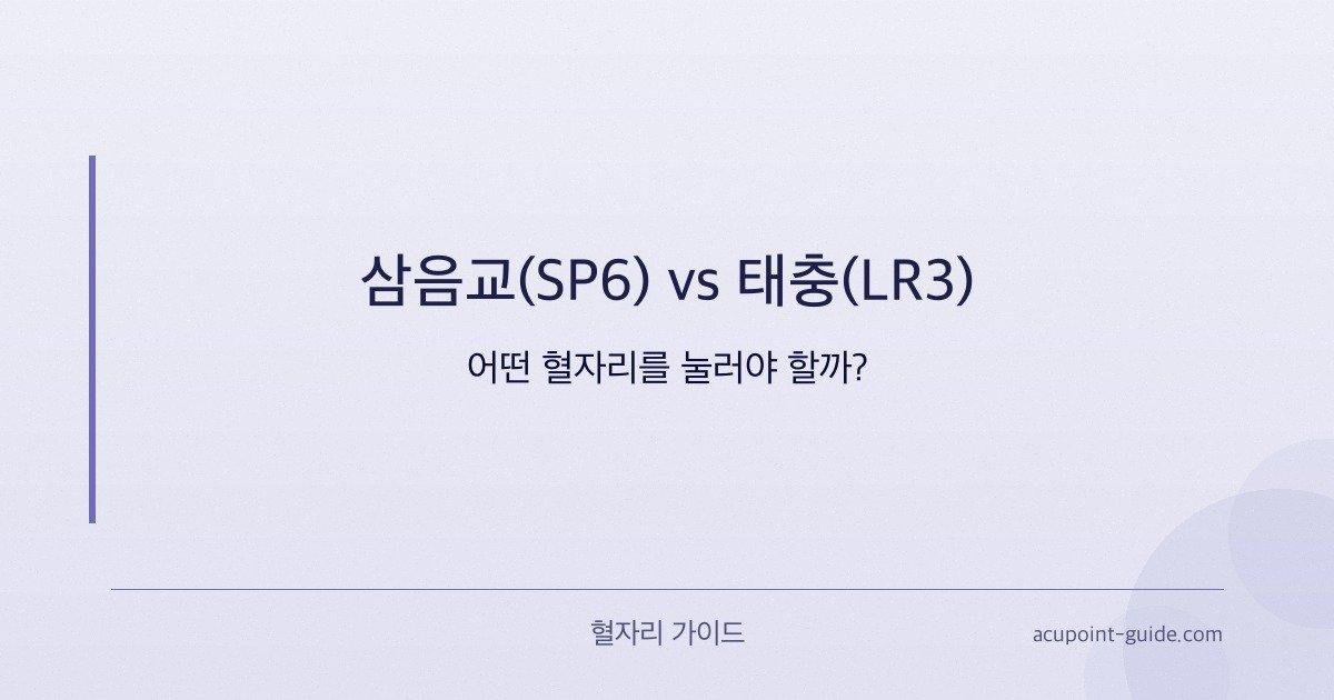 Sanyinjiao (SP6) vs. Taichong (LR3) – Welcher Akupressurpunkt sollte ich drücken?